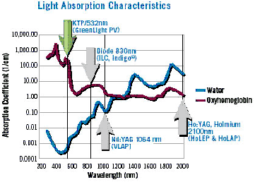 Benign Prostatic Hyperplasia Light Absorption Characteristics